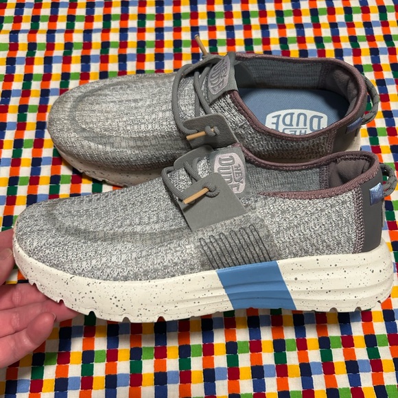 HEYDUDE Sirocco Sport Stripe Slip-On Casual Shoes for Ladies 7 - Picture 1 of 5